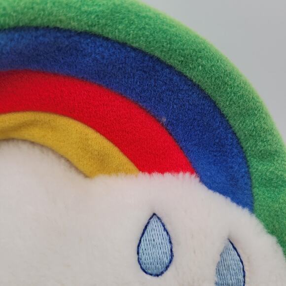 Vintage Rainbow Cloud Plush Music Box Somewhere Over Rainbow Dakin Style Rare - Picture 5 of 10